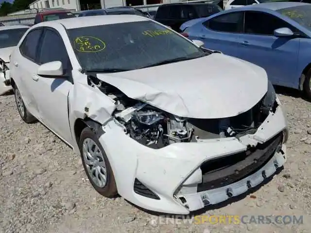 1 Photograph of a damaged car 5YFBURHE7KP876588 TOYOTA COROLLA 2019