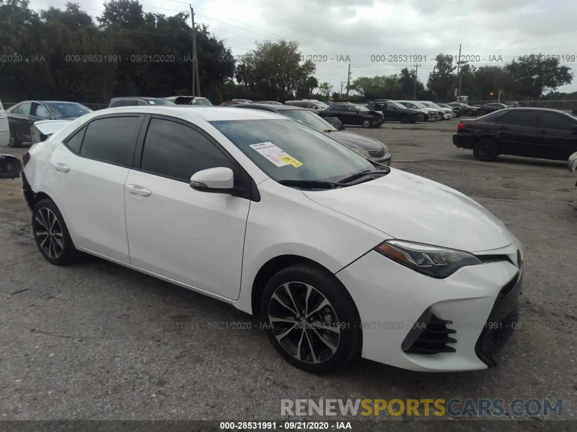 1 Photograph of a damaged car 5YFBURHE7KP876624 TOYOTA COROLLA 2019