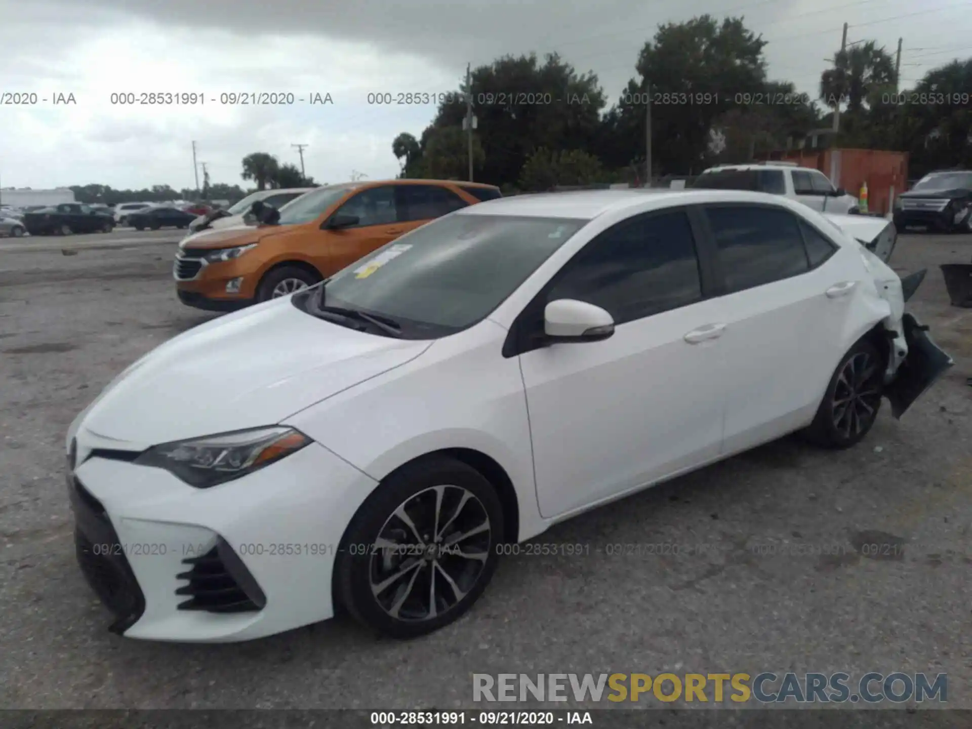 2 Photograph of a damaged car 5YFBURHE7KP876624 TOYOTA COROLLA 2019