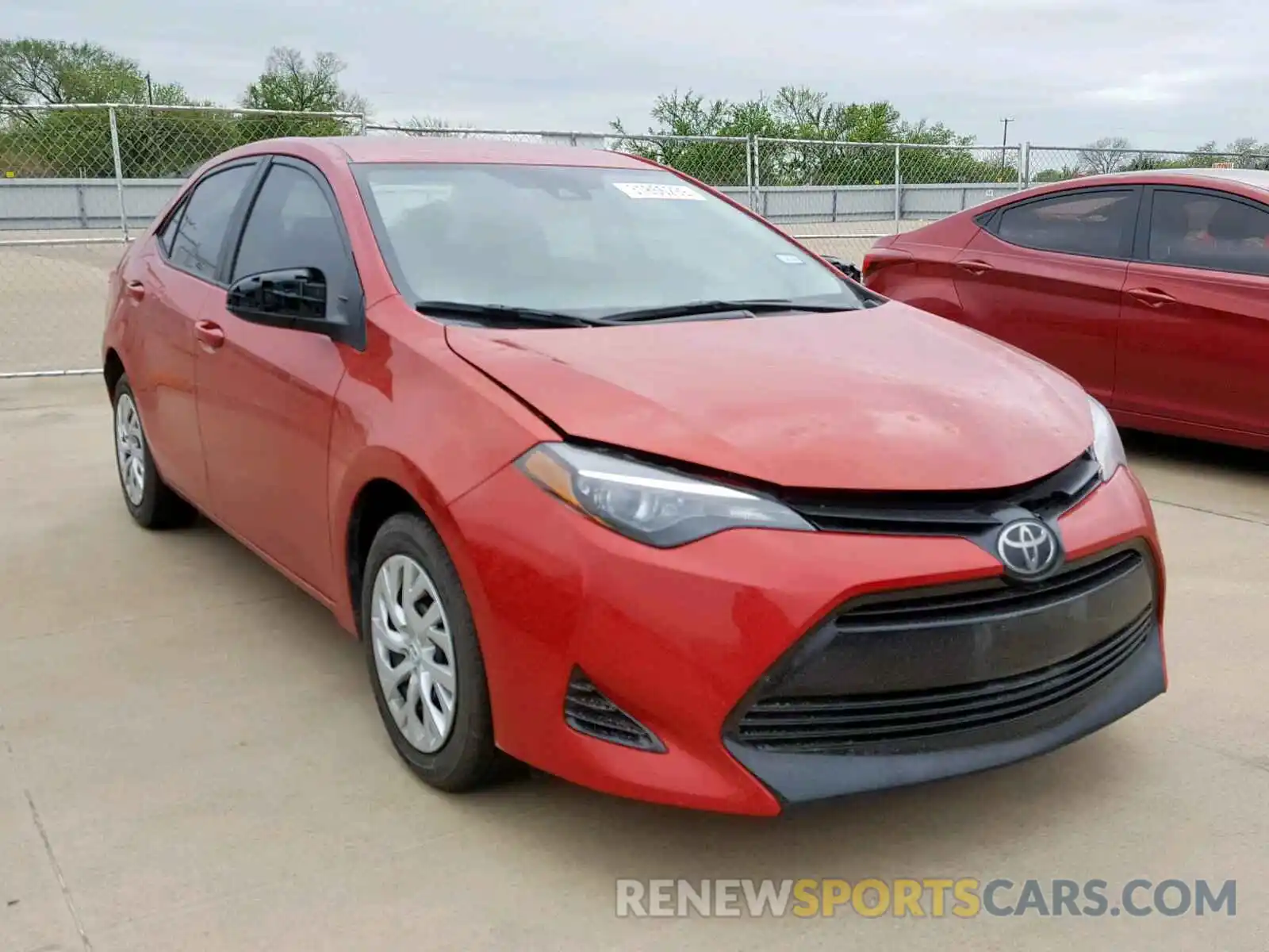 1 Photograph of a damaged car 5YFBURHE7KP876784 TOYOTA COROLLA 2019