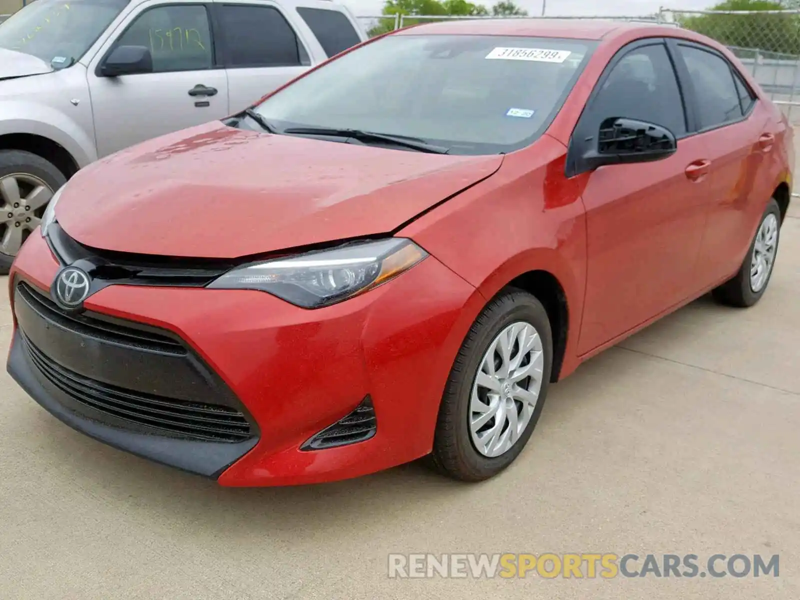 2 Photograph of a damaged car 5YFBURHE7KP876784 TOYOTA COROLLA 2019