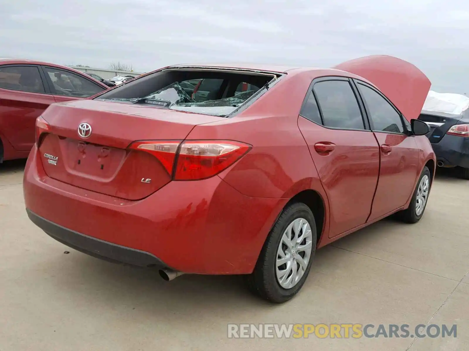 4 Photograph of a damaged car 5YFBURHE7KP876784 TOYOTA COROLLA 2019