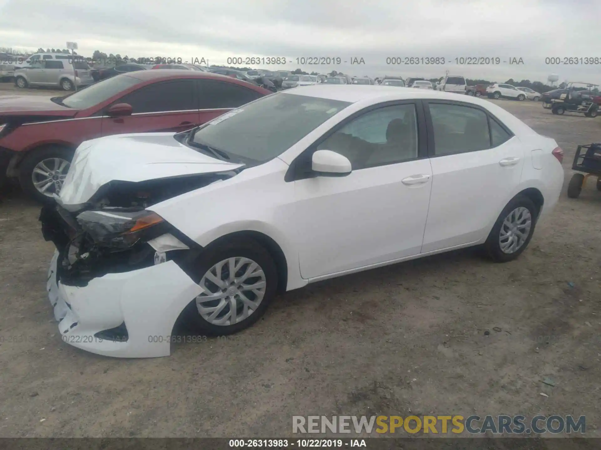 2 Photograph of a damaged car 5YFBURHE7KP876820 TOYOTA COROLLA 2019