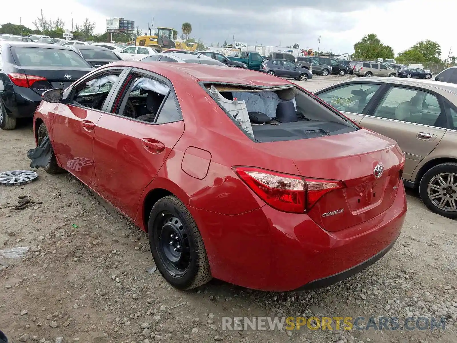 3 Photograph of a damaged car 5YFBURHE7KP877305 TOYOTA COROLLA 2019