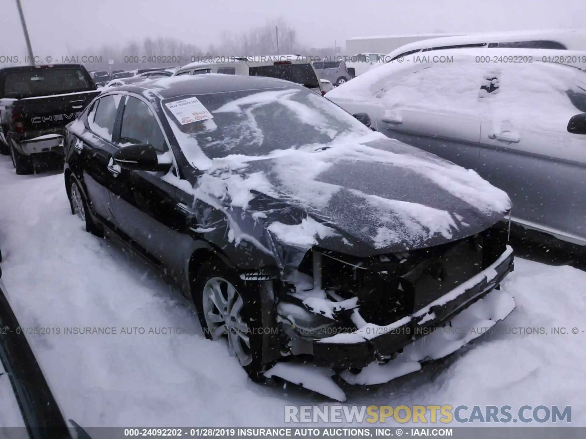 1 Photograph of a damaged car 5YFBURHE7KP877384 TOYOTA COROLLA 2019