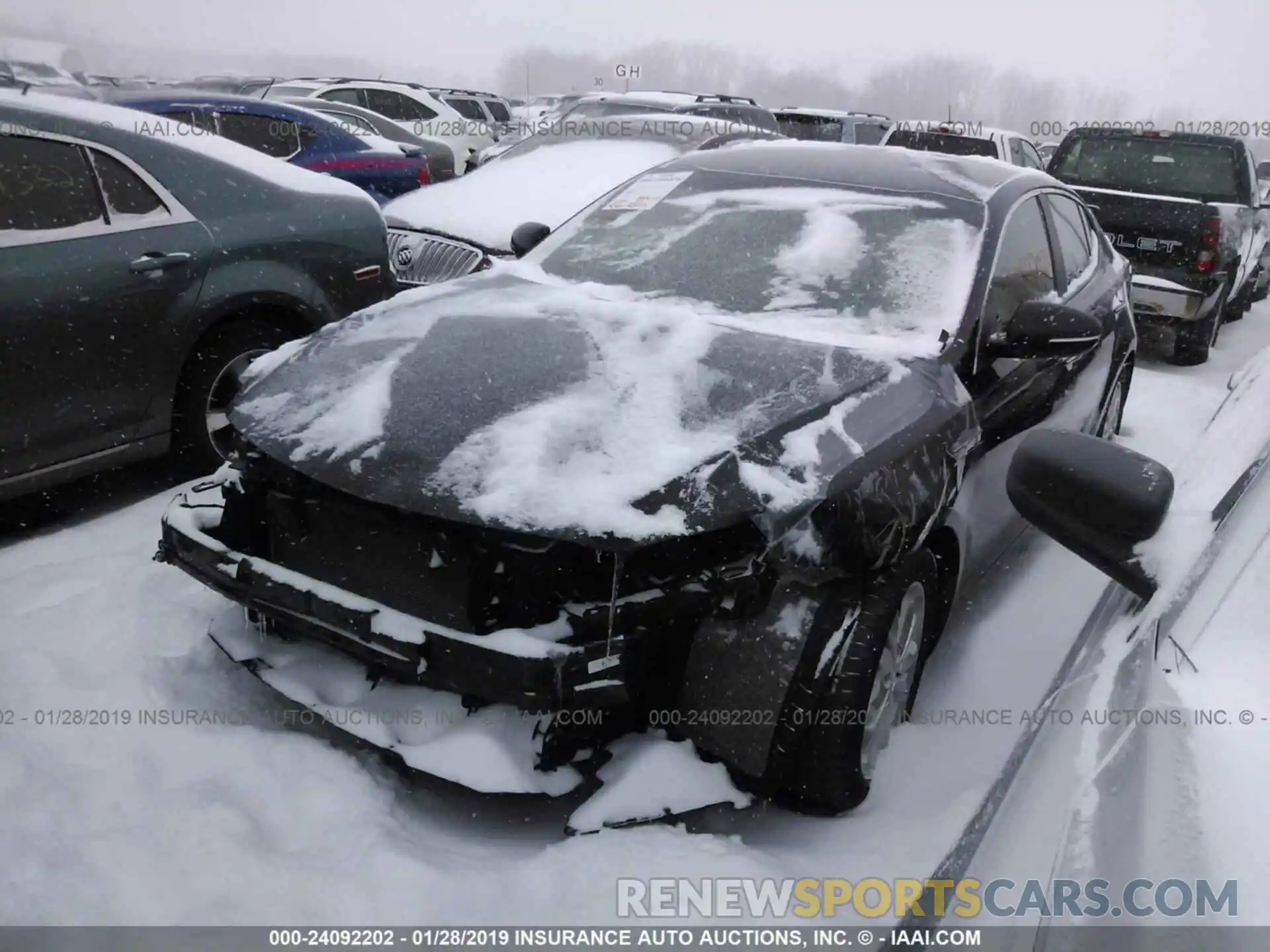 2 Photograph of a damaged car 5YFBURHE7KP877384 TOYOTA COROLLA 2019