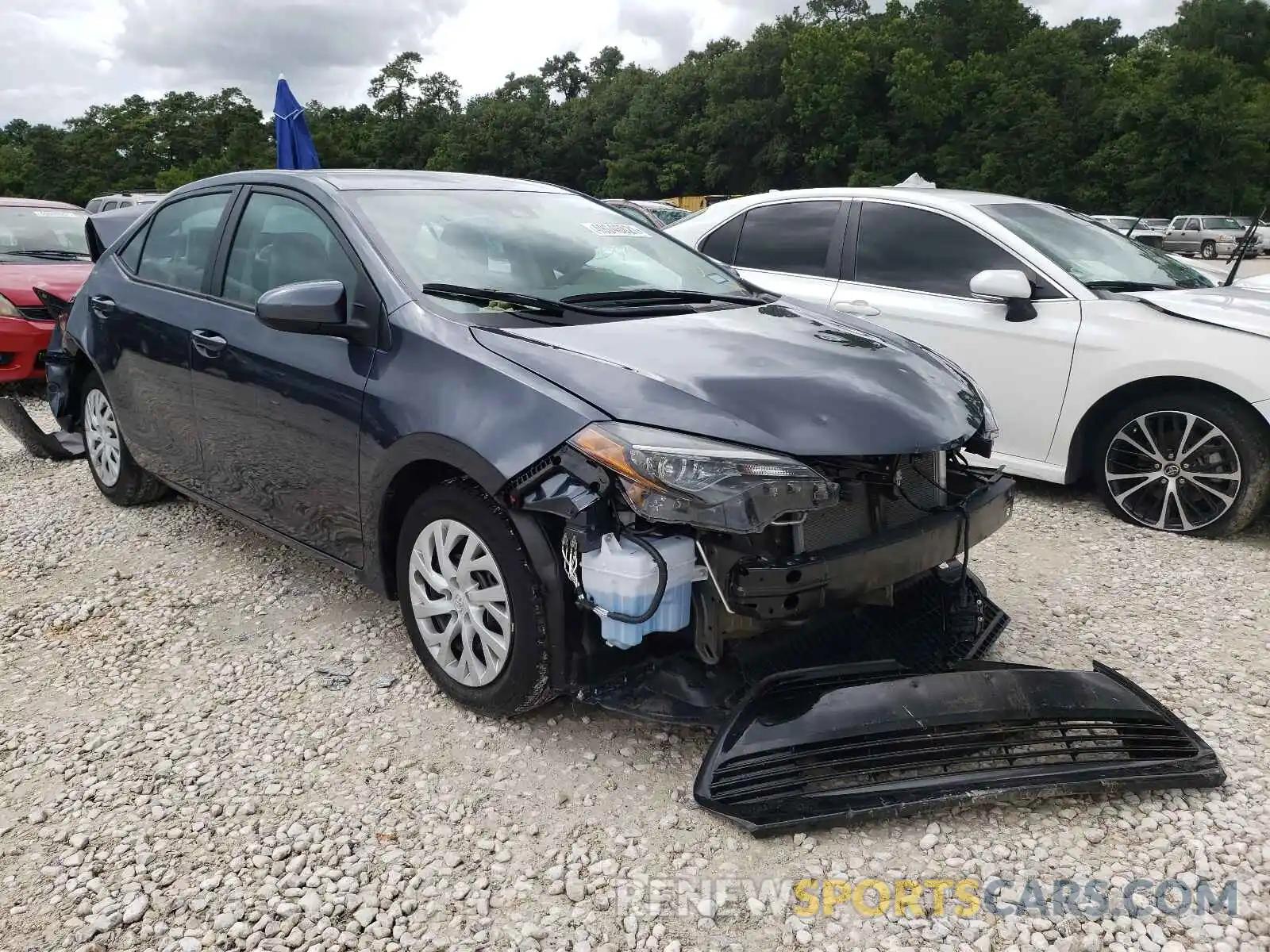 1 Photograph of a damaged car 5YFBURHE7KP877417 TOYOTA COROLLA 2019