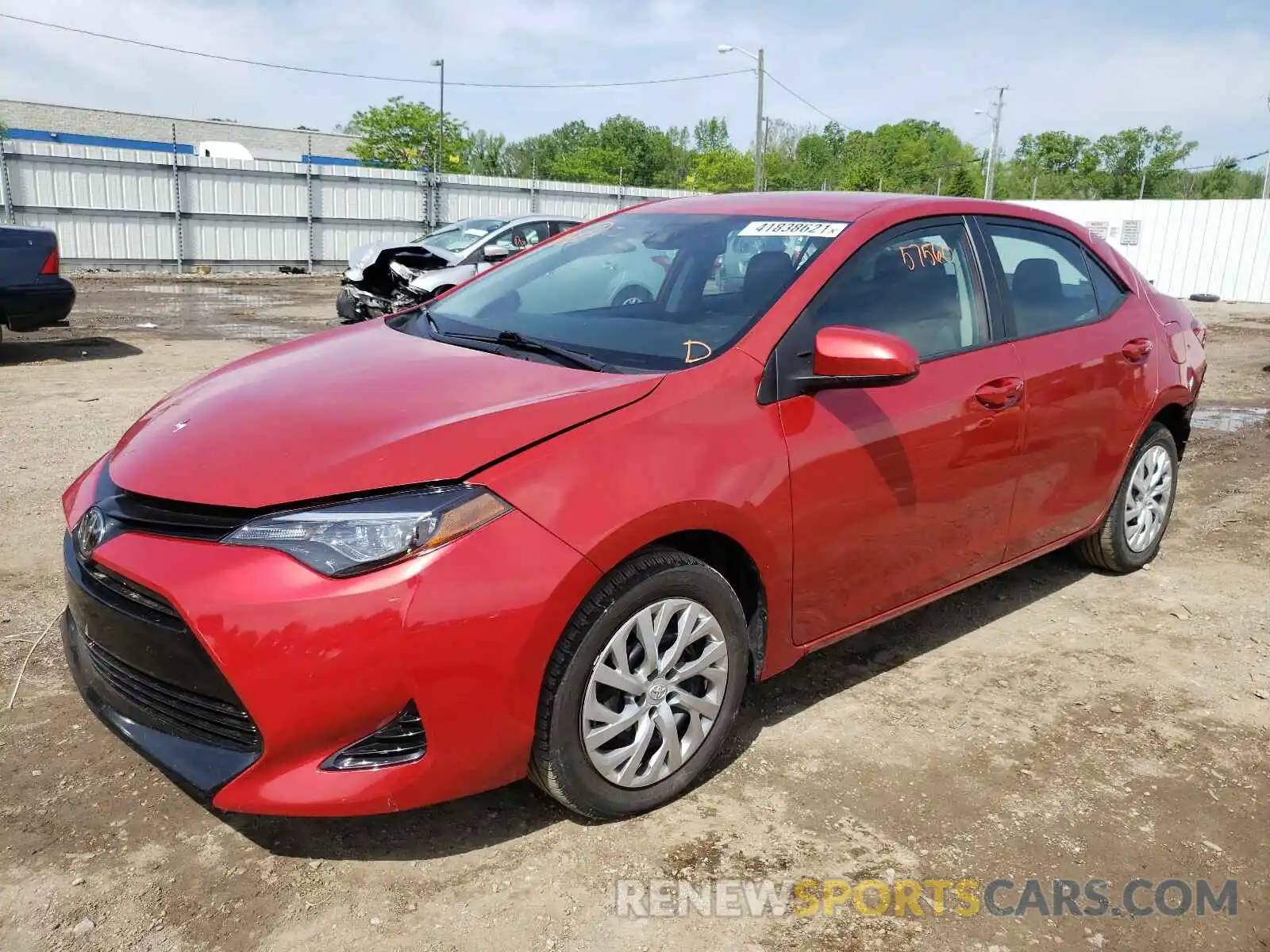 2 Photograph of a damaged car 5YFBURHE7KP877496 TOYOTA COROLLA 2019