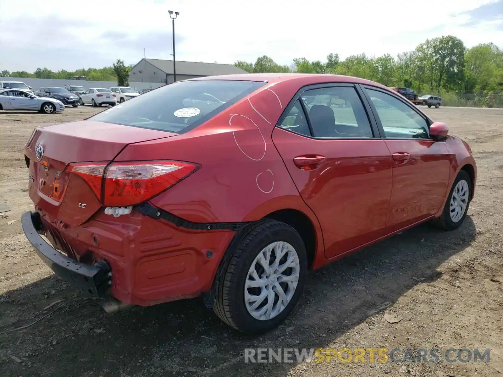 4 Photograph of a damaged car 5YFBURHE7KP877496 TOYOTA COROLLA 2019