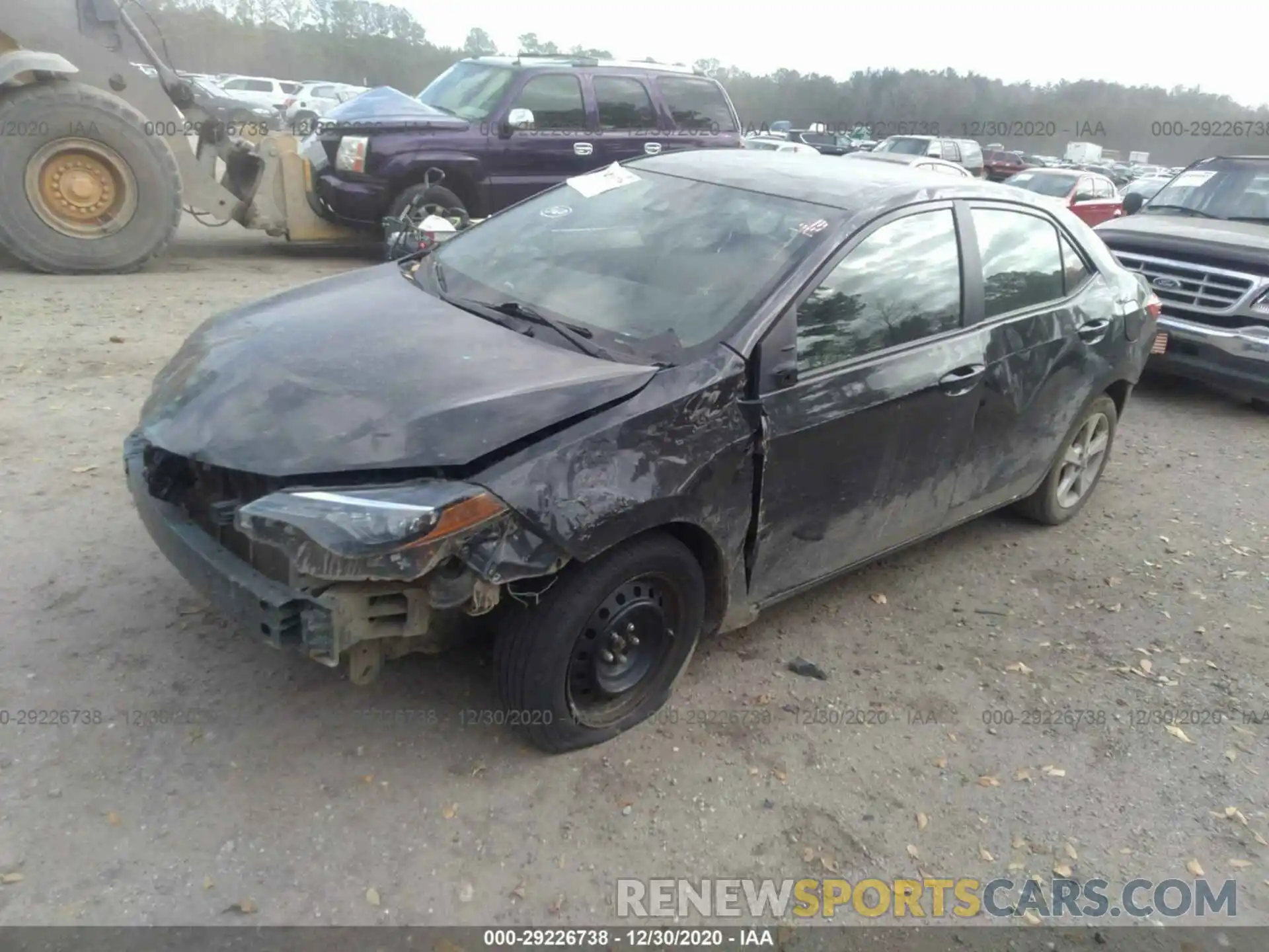 2 Photograph of a damaged car 5YFBURHE7KP877773 TOYOTA COROLLA 2019