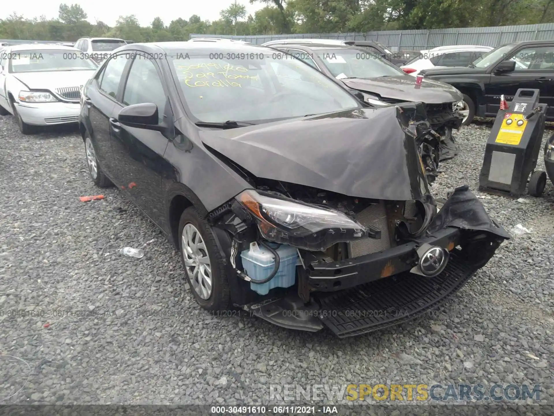 1 Photograph of a damaged car 5YFBURHE7KP878471 TOYOTA COROLLA 2019