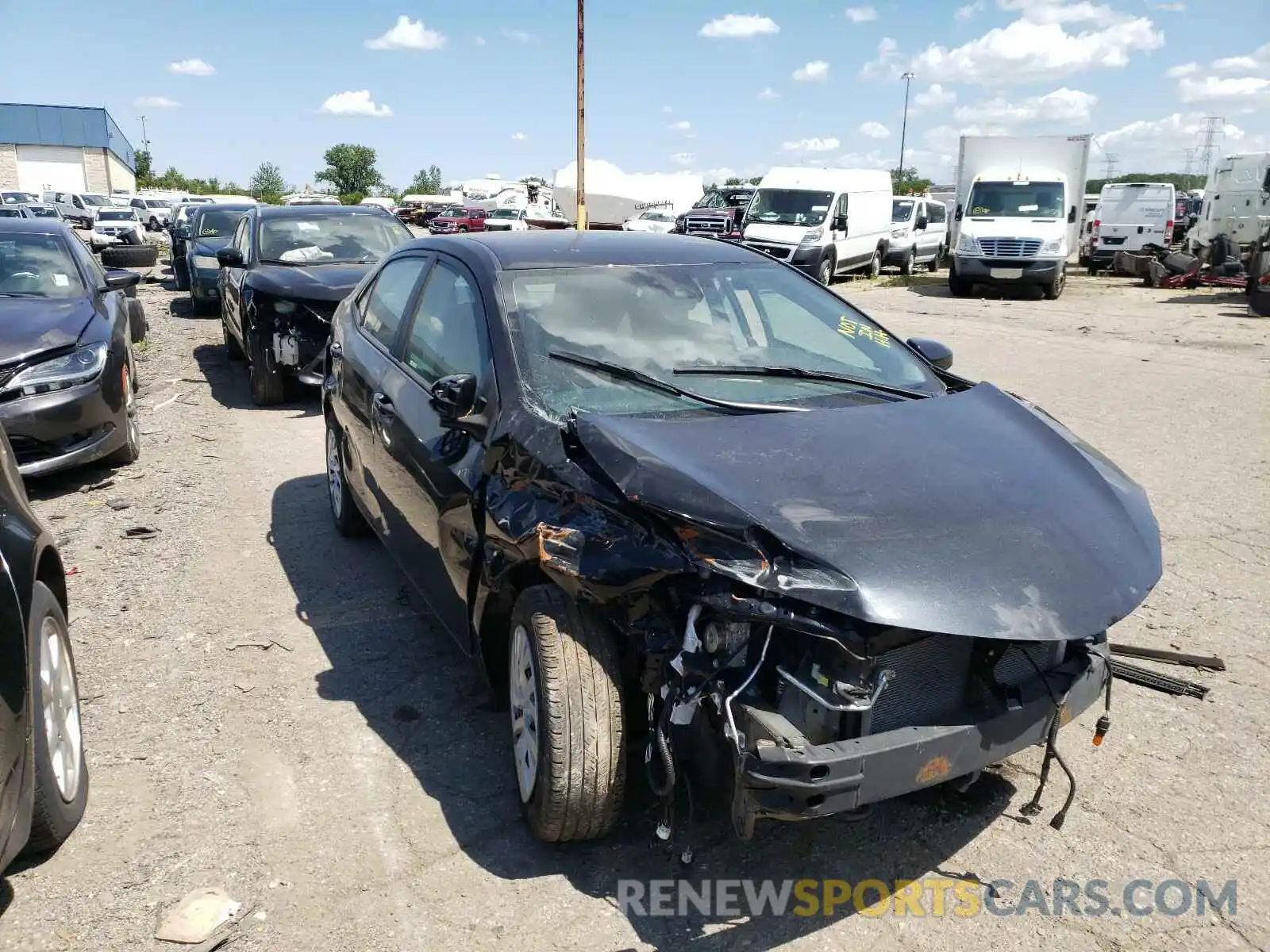 1 Photograph of a damaged car 5YFBURHE7KP878776 TOYOTA COROLLA 2019