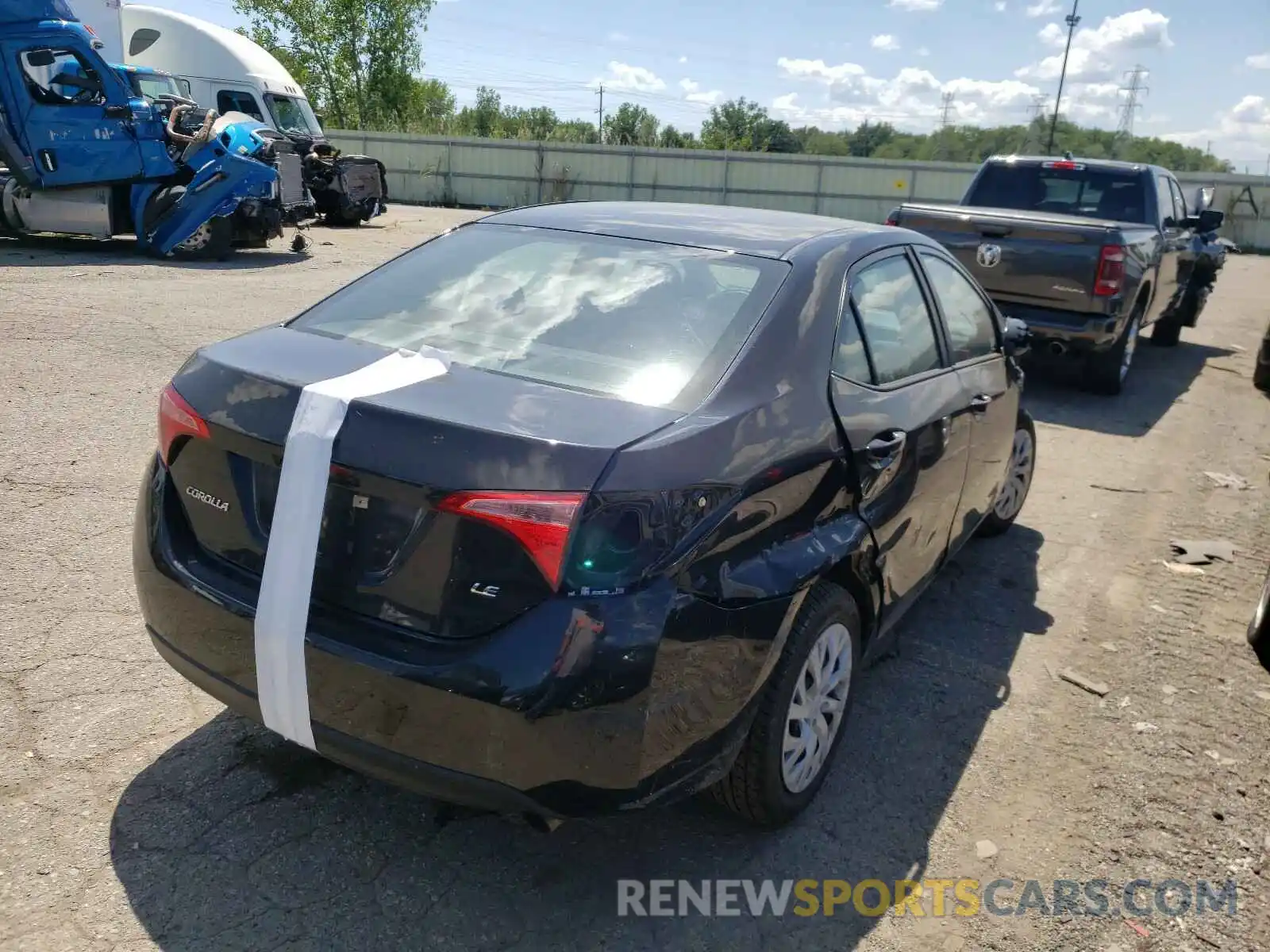 4 Photograph of a damaged car 5YFBURHE7KP878776 TOYOTA COROLLA 2019