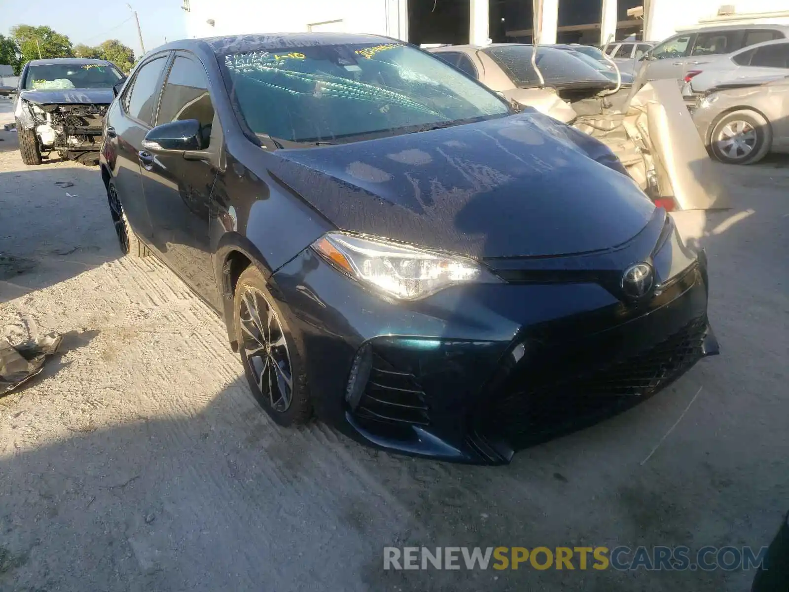 1 Photograph of a damaged car 5YFBURHE7KP878809 TOYOTA COROLLA 2019