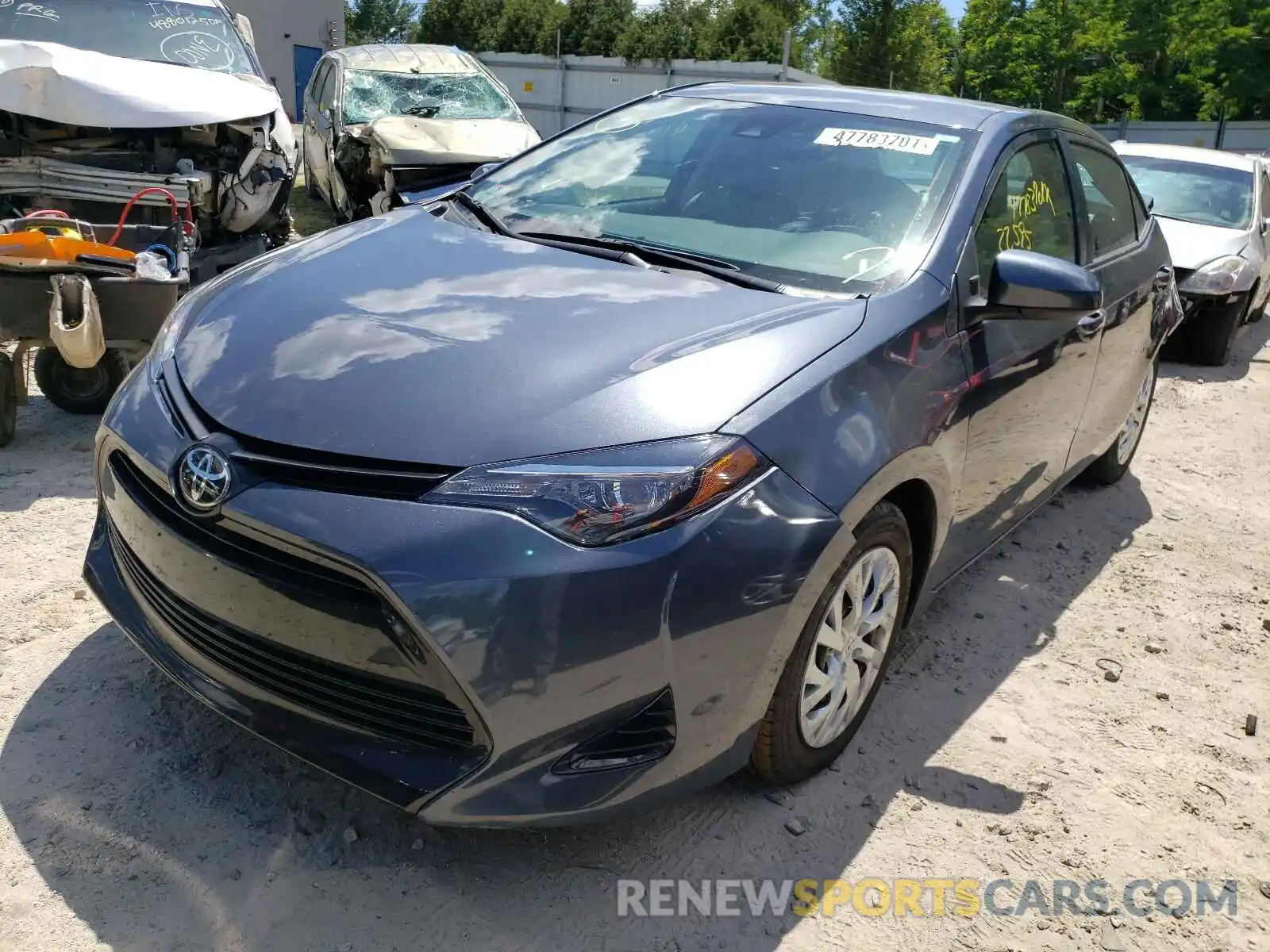 2 Photograph of a damaged car 5YFBURHE7KP879328 TOYOTA COROLLA 2019