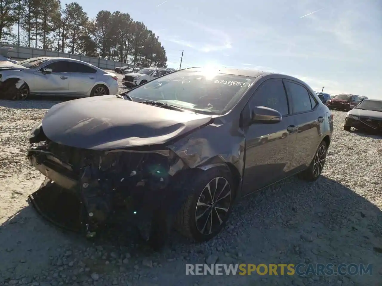 2 Photograph of a damaged car 5YFBURHE7KP879426 TOYOTA COROLLA 2019