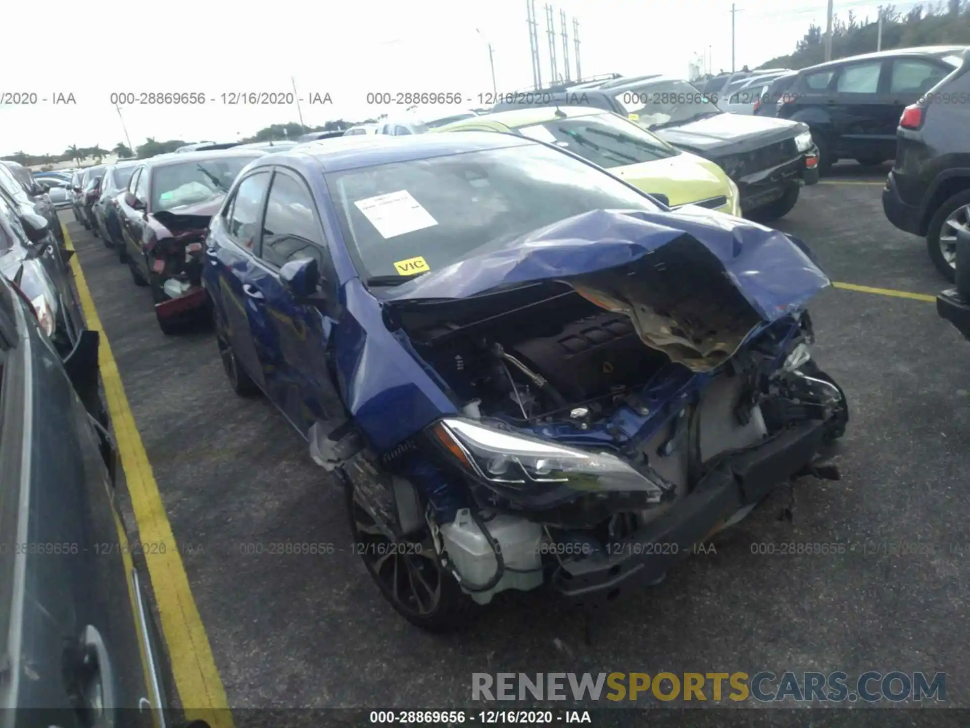 1 Photograph of a damaged car 5YFBURHE7KP880009 TOYOTA COROLLA 2019