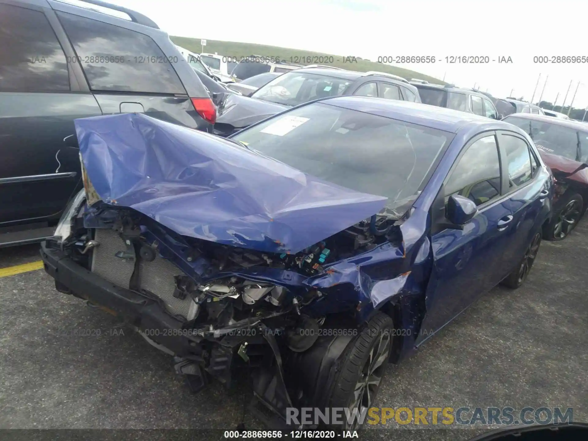 2 Photograph of a damaged car 5YFBURHE7KP880009 TOYOTA COROLLA 2019