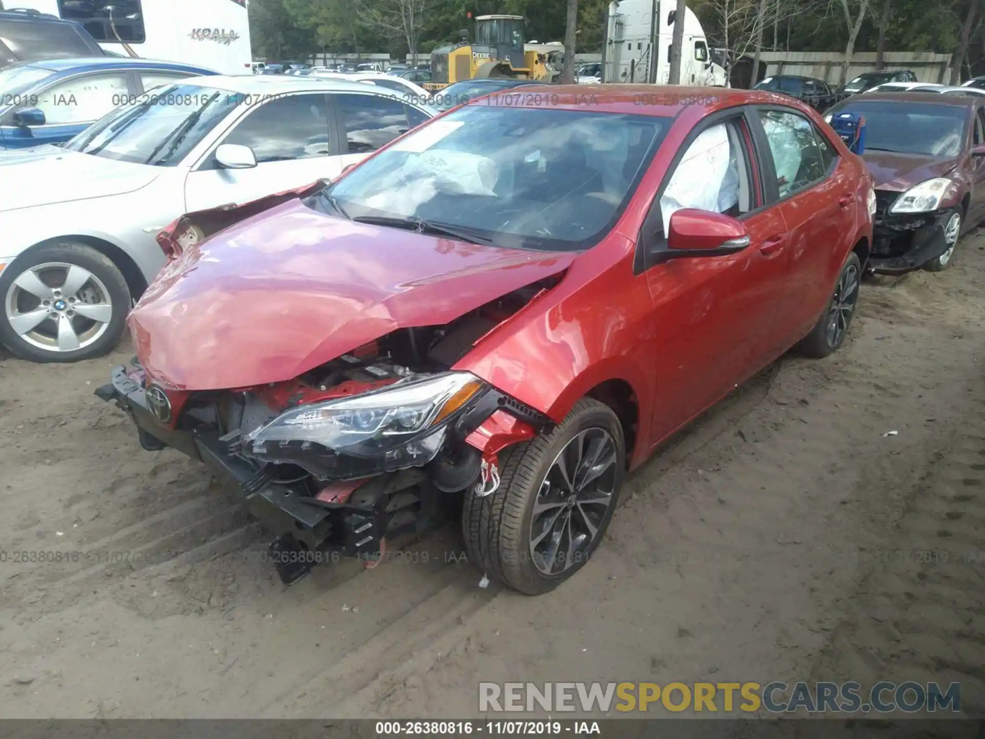 2 Photograph of a damaged car 5YFBURHE7KP880012 TOYOTA COROLLA 2019