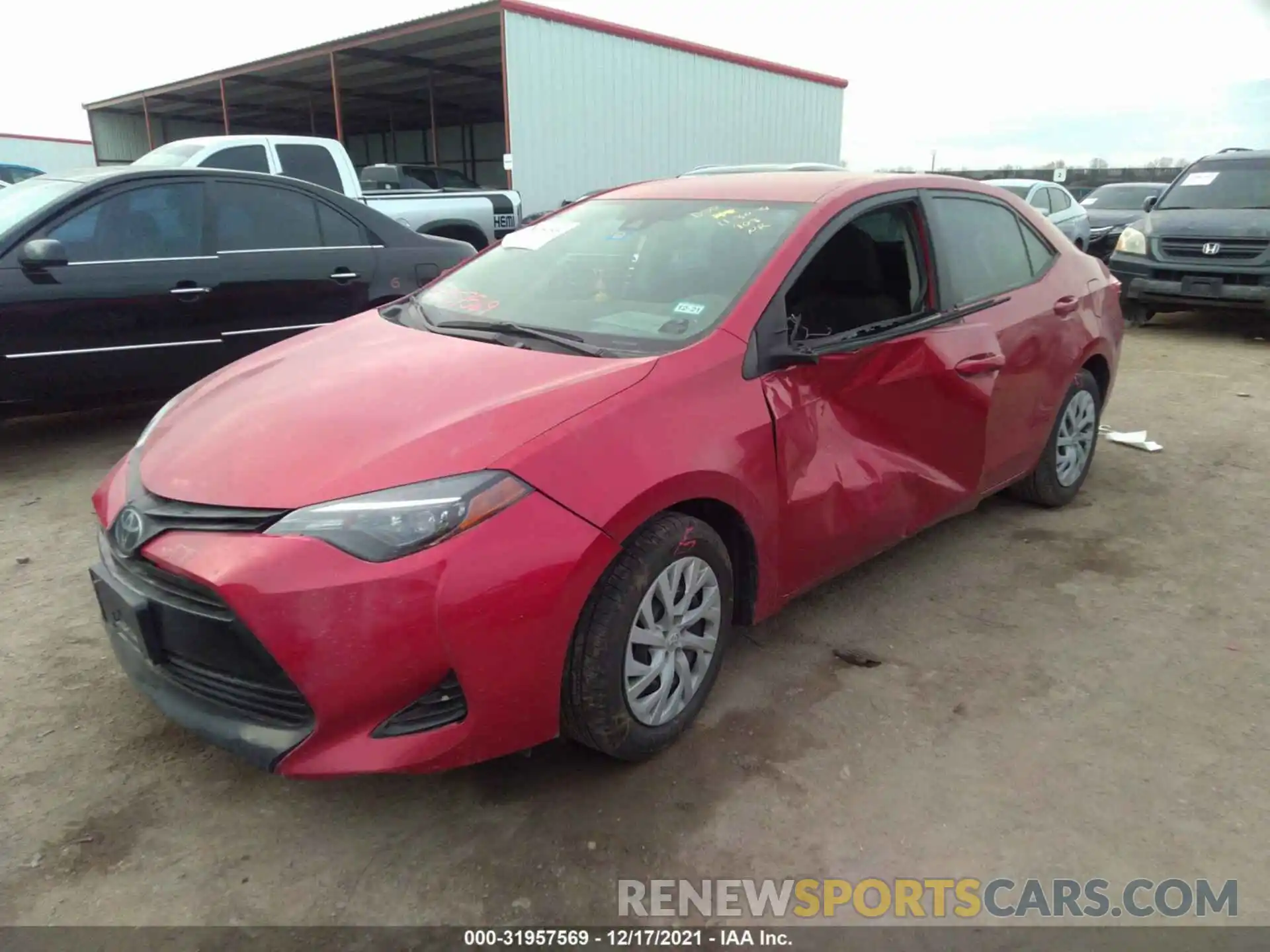 2 Photograph of a damaged car 5YFBURHE7KP880446 TOYOTA COROLLA 2019