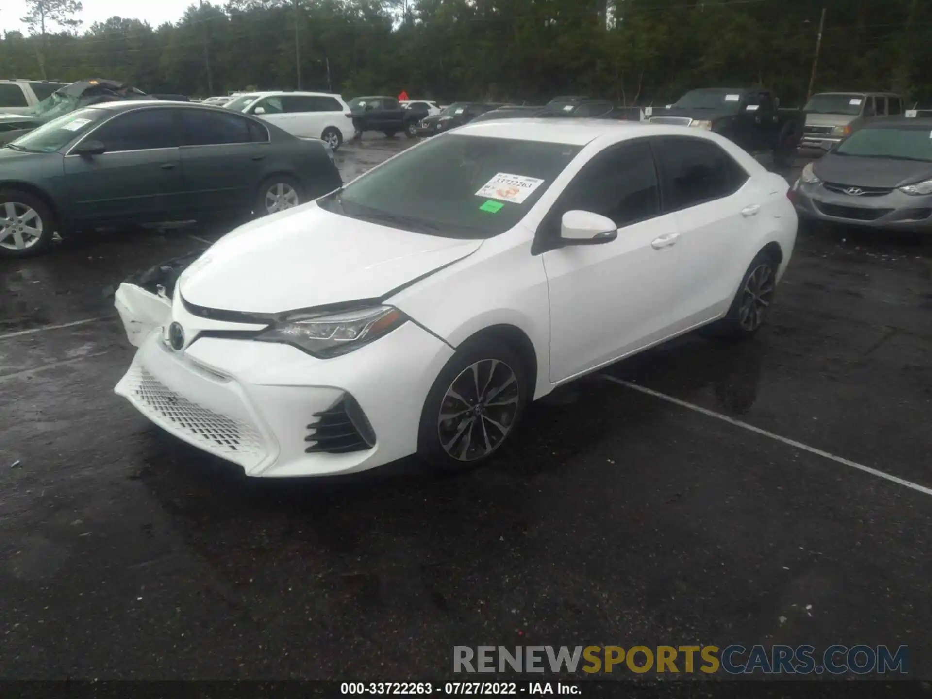 2 Photograph of a damaged car 5YFBURHE7KP880530 TOYOTA COROLLA 2019