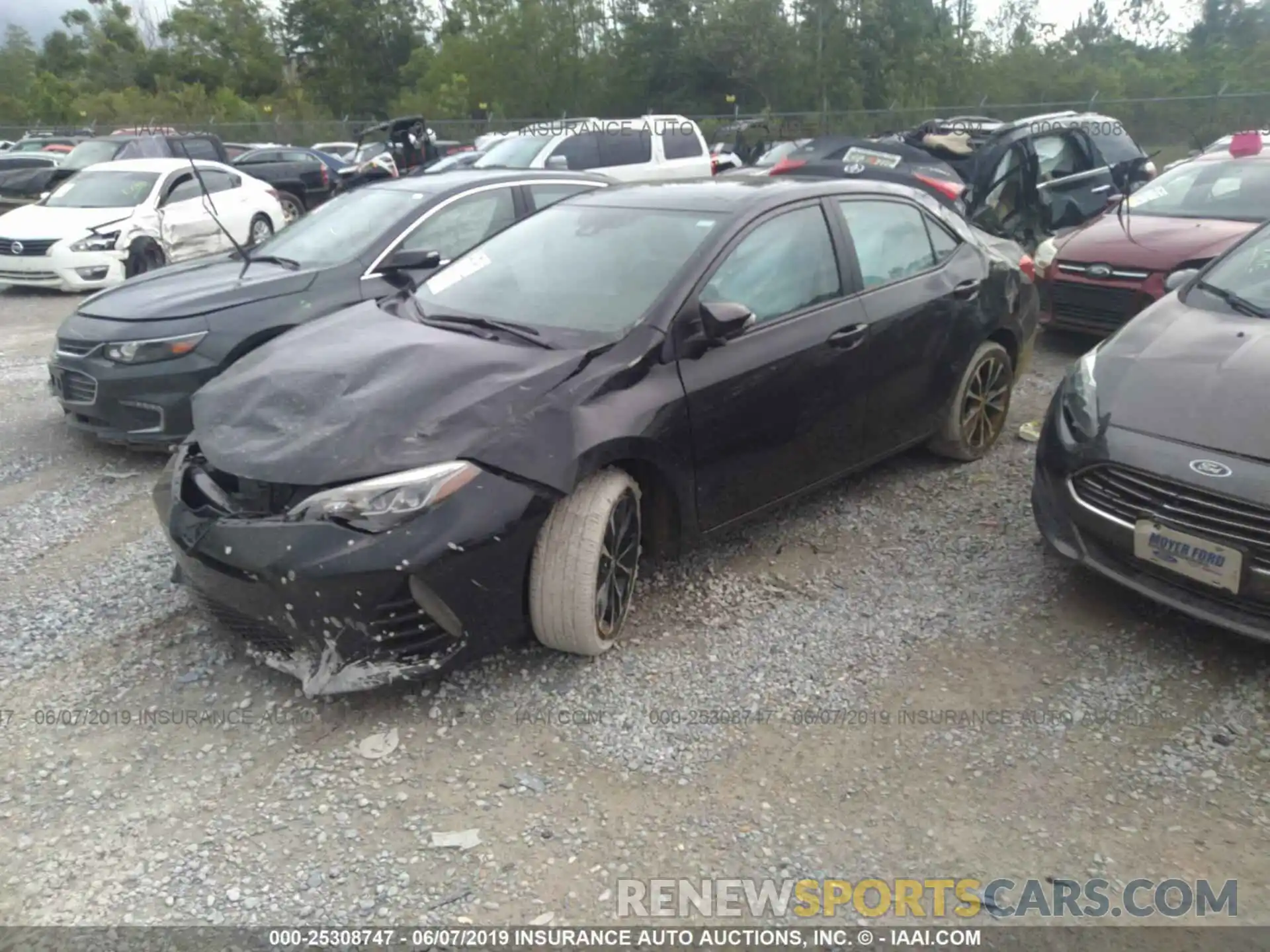 2 Photograph of a damaged car 5YFBURHE7KP881452 TOYOTA COROLLA 2019