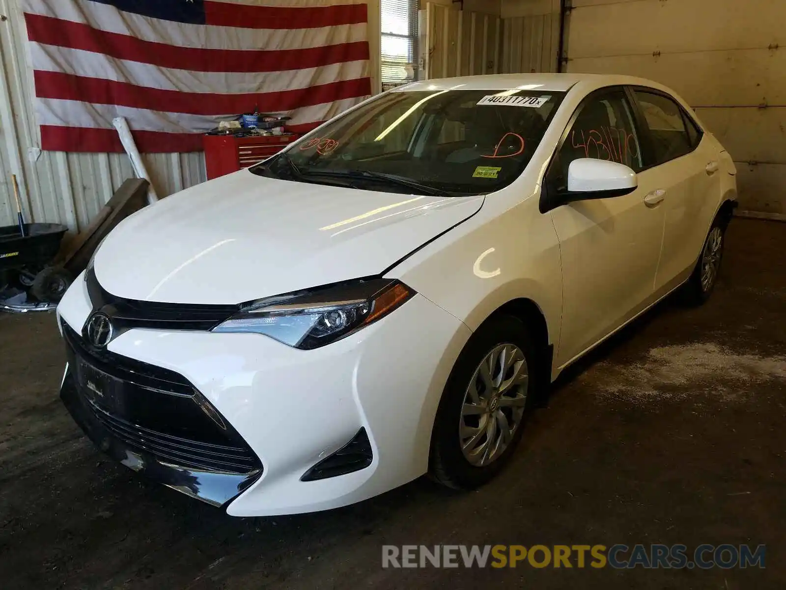 2 Photograph of a damaged car 5YFBURHE7KP881581 TOYOTA COROLLA 2019