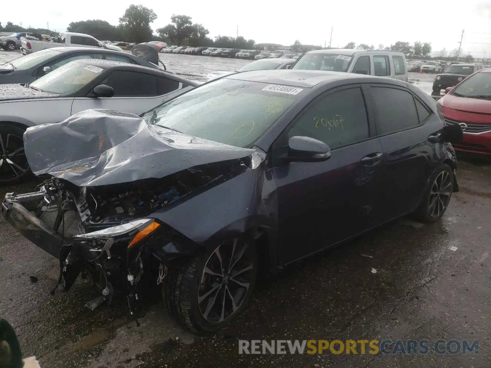 2 Photograph of a damaged car 5YFBURHE7KP881757 TOYOTA COROLLA 2019