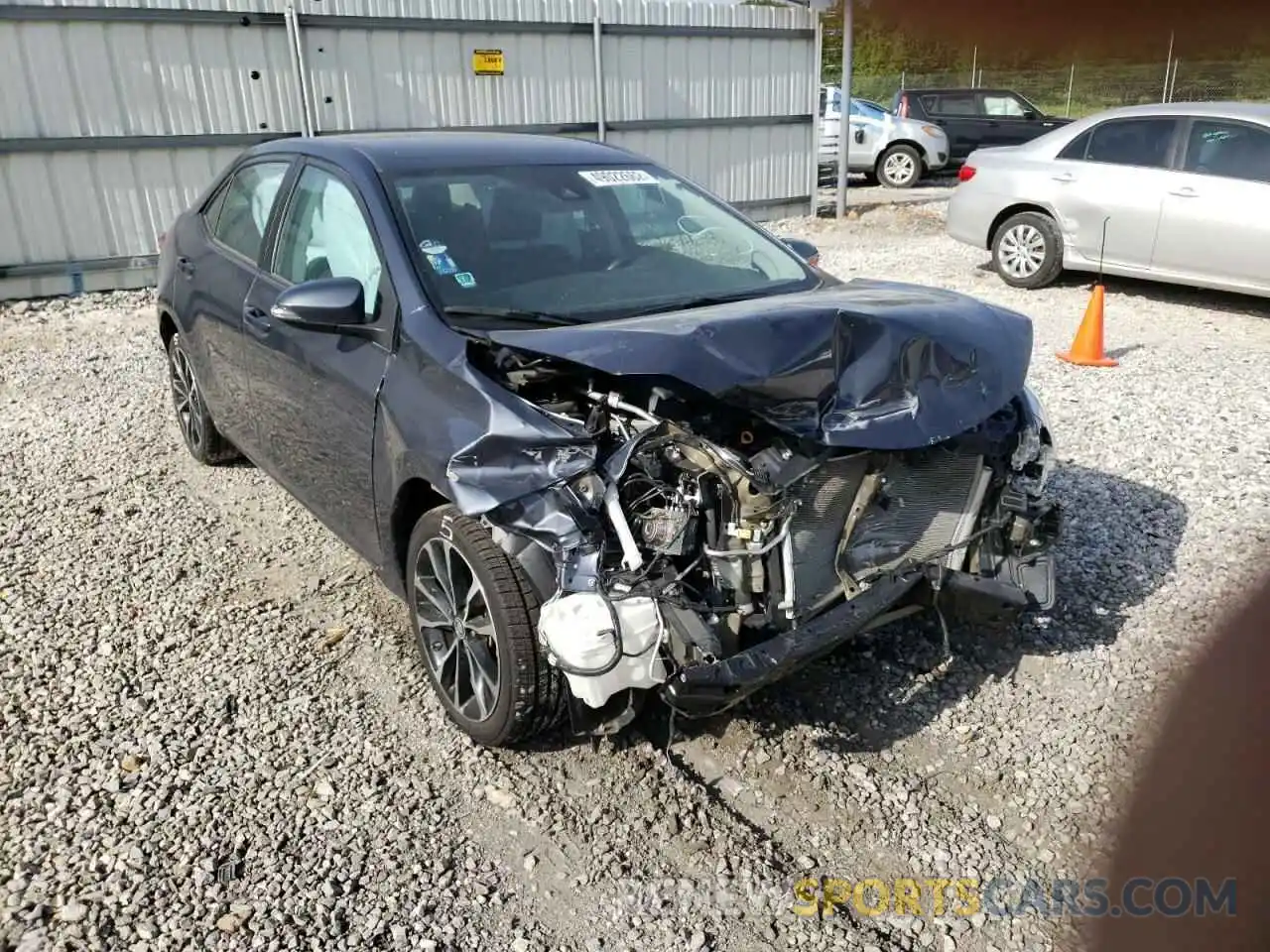 1 Photograph of a damaged car 5YFBURHE7KP881869 TOYOTA COROLLA 2019