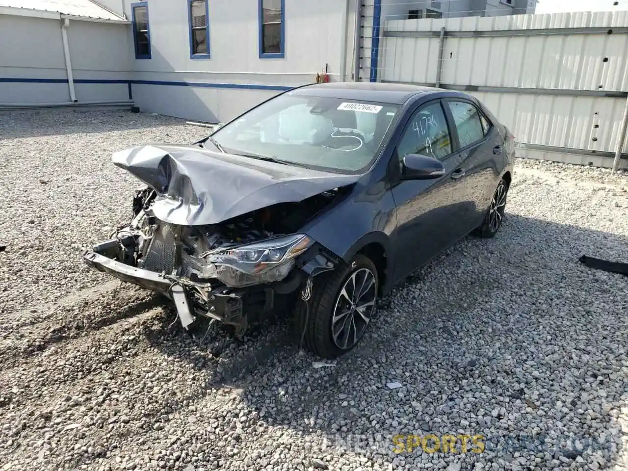 2 Photograph of a damaged car 5YFBURHE7KP881869 TOYOTA COROLLA 2019