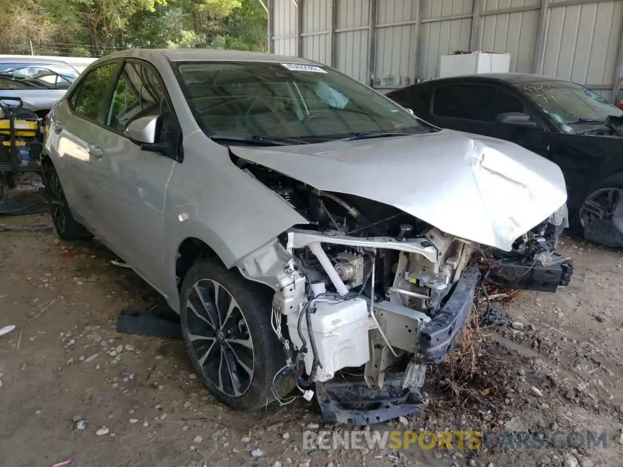 1 Photograph of a damaged car 5YFBURHE7KP882424 TOYOTA COROLLA 2019