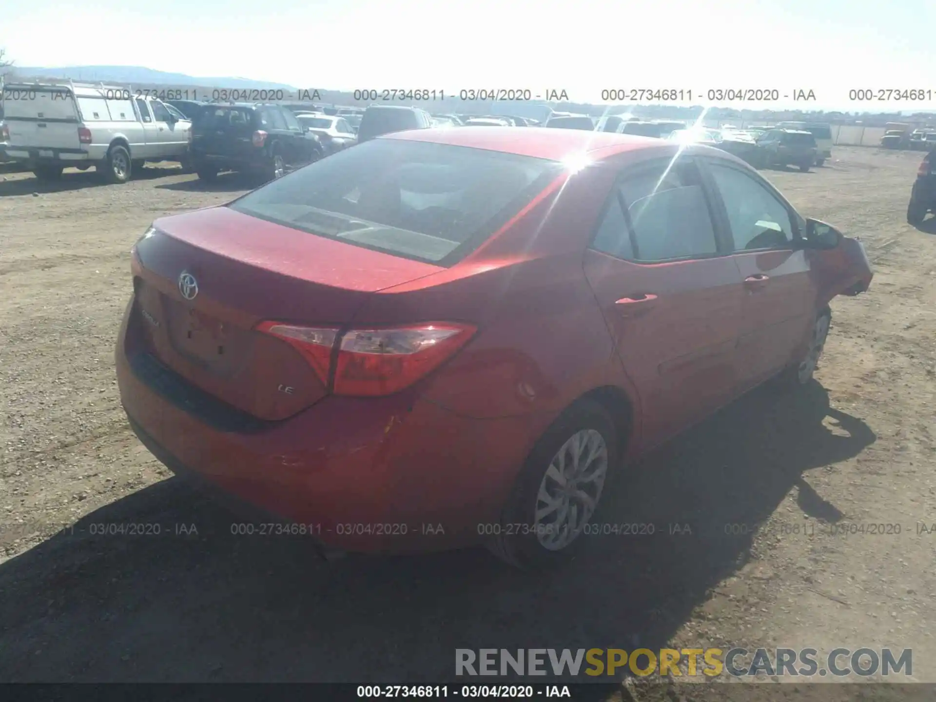 4 Photograph of a damaged car 5YFBURHE7KP883850 TOYOTA COROLLA 2019