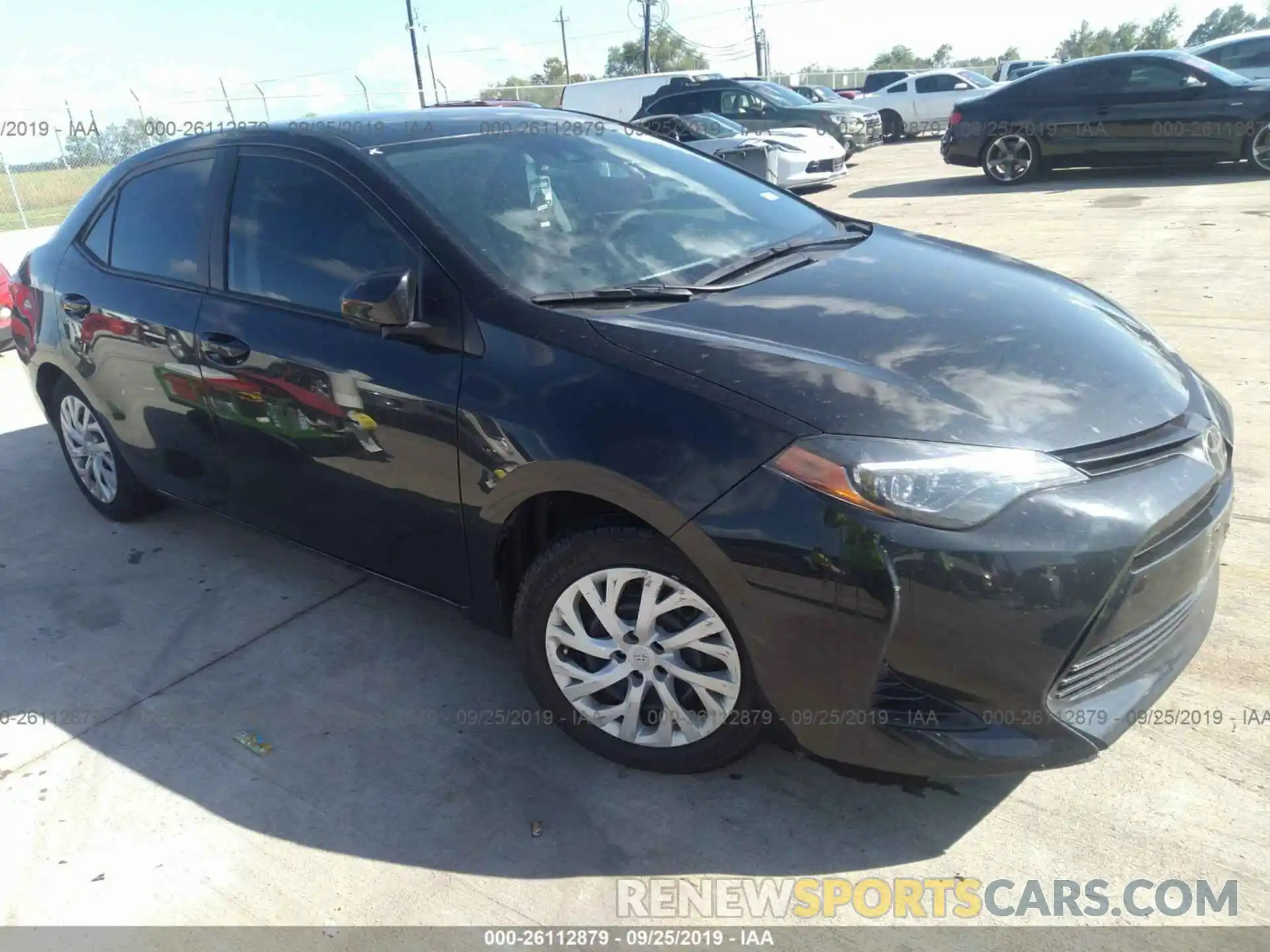 1 Photograph of a damaged car 5YFBURHE7KP884416 TOYOTA COROLLA 2019