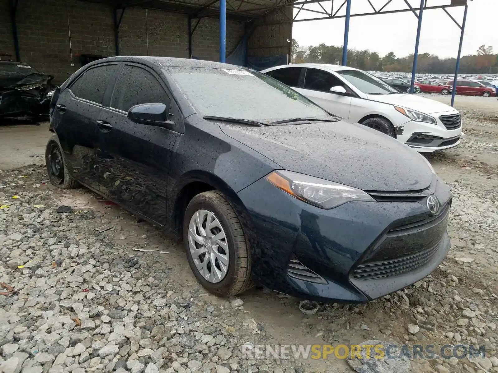 1 Photograph of a damaged car 5YFBURHE7KP884514 TOYOTA COROLLA 2019