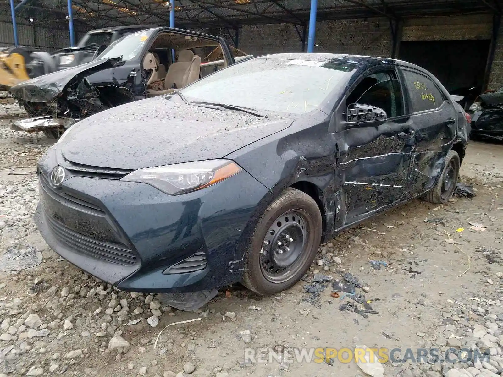 2 Photograph of a damaged car 5YFBURHE7KP884514 TOYOTA COROLLA 2019