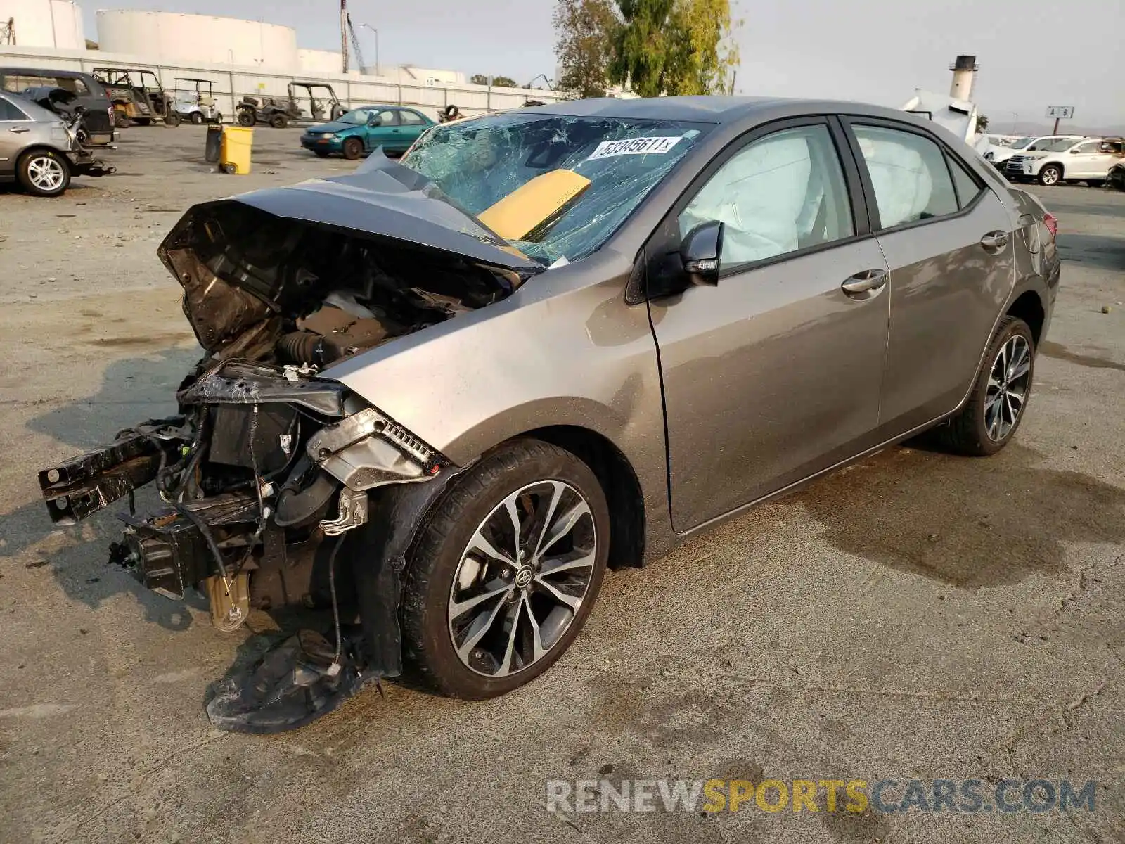 2 Photograph of a damaged car 5YFBURHE7KP884609 TOYOTA COROLLA 2019