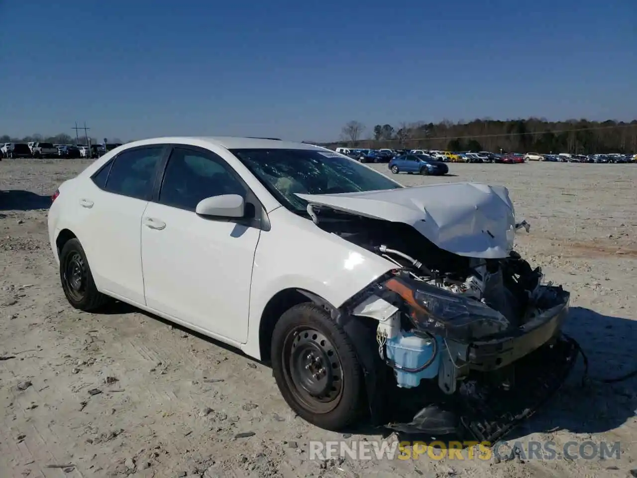 1 Photograph of a damaged car 5YFBURHE7KP885193 TOYOTA COROLLA 2019