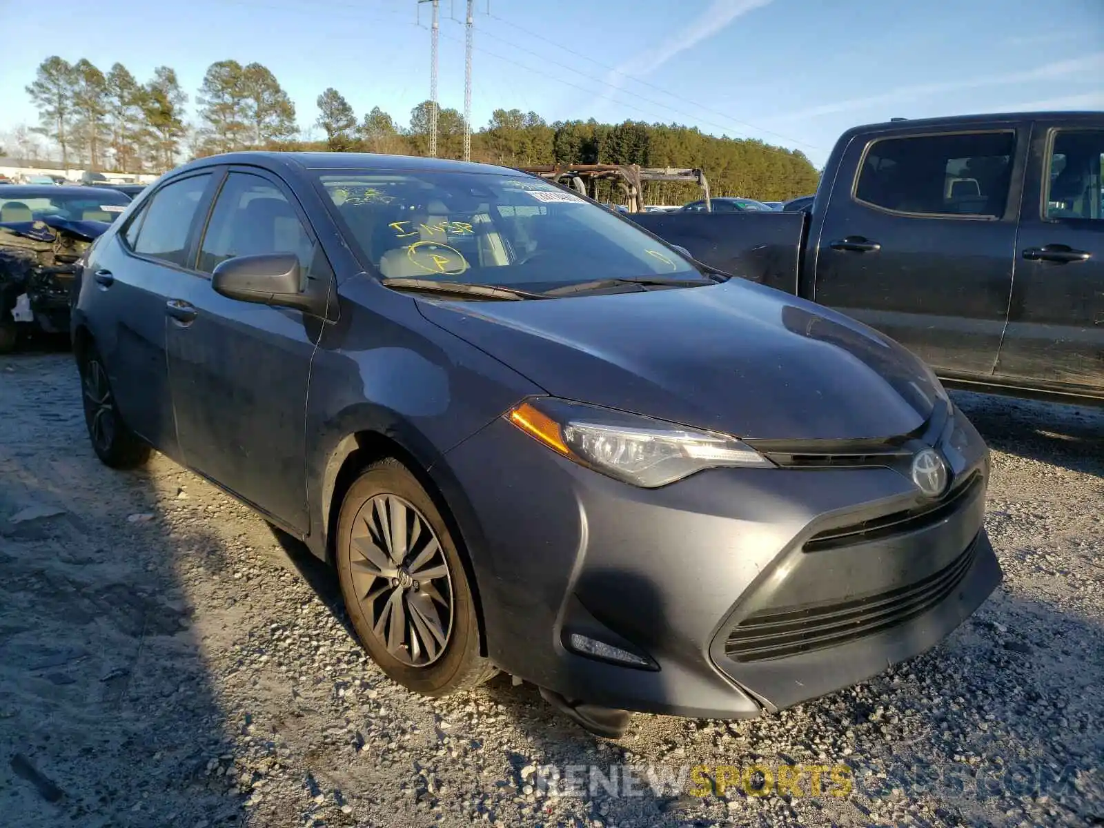 1 Photograph of a damaged car 5YFBURHE7KP885257 TOYOTA COROLLA 2019