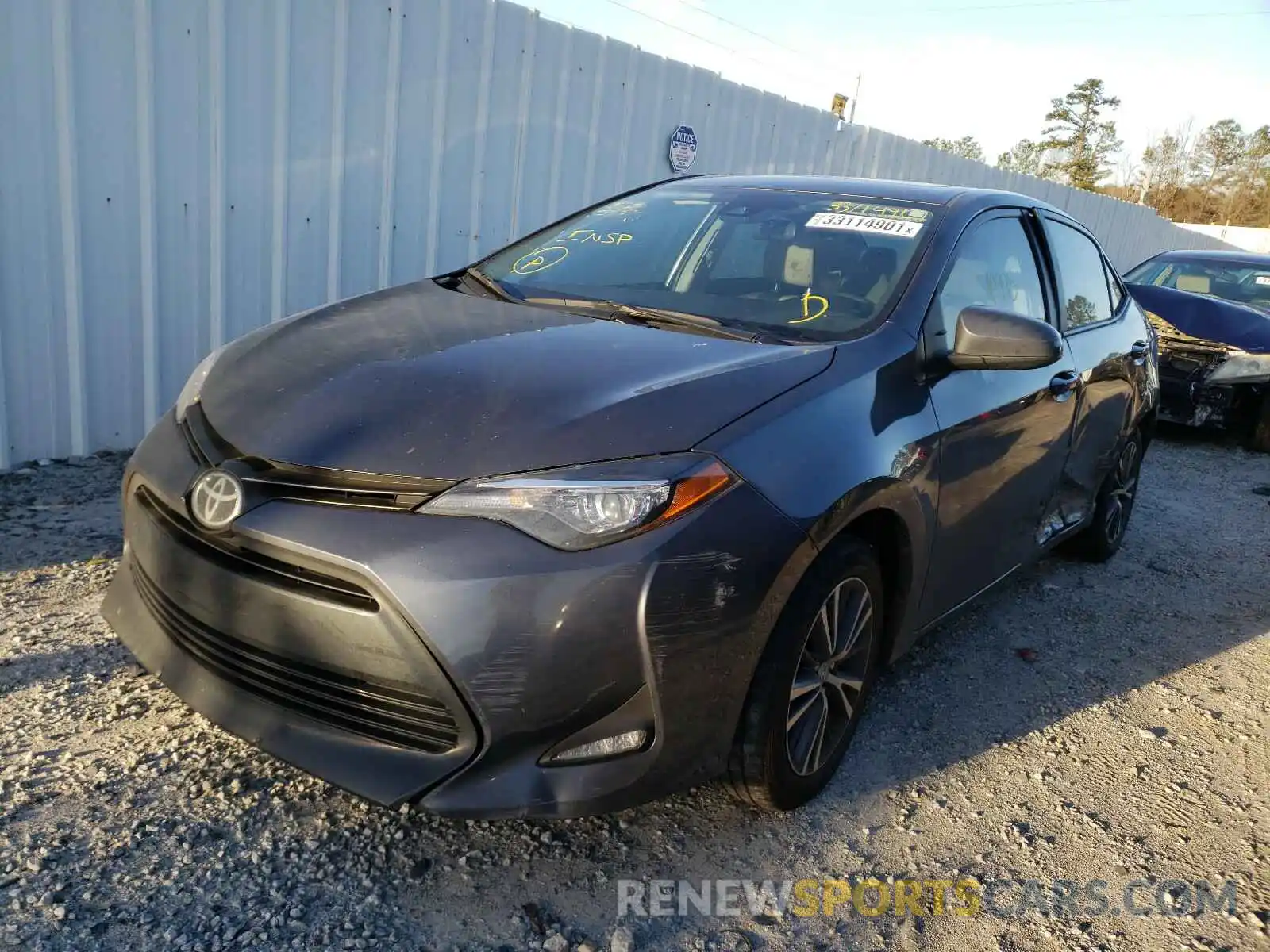 2 Photograph of a damaged car 5YFBURHE7KP885257 TOYOTA COROLLA 2019