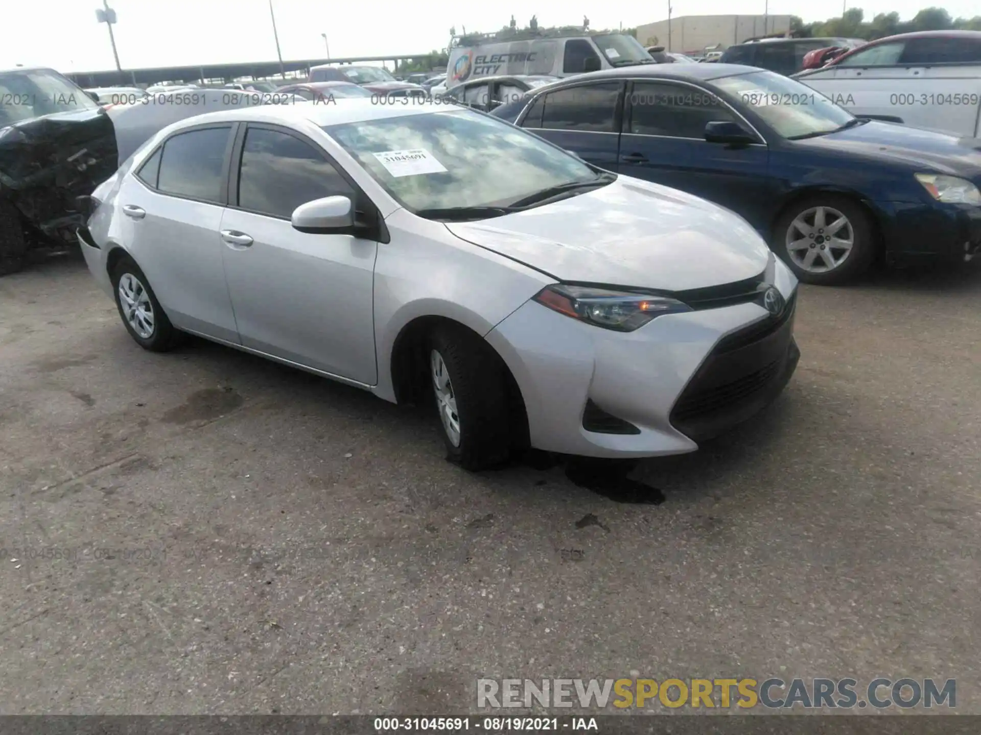 1 Photograph of a damaged car 5YFBURHE7KP886103 TOYOTA COROLLA 2019