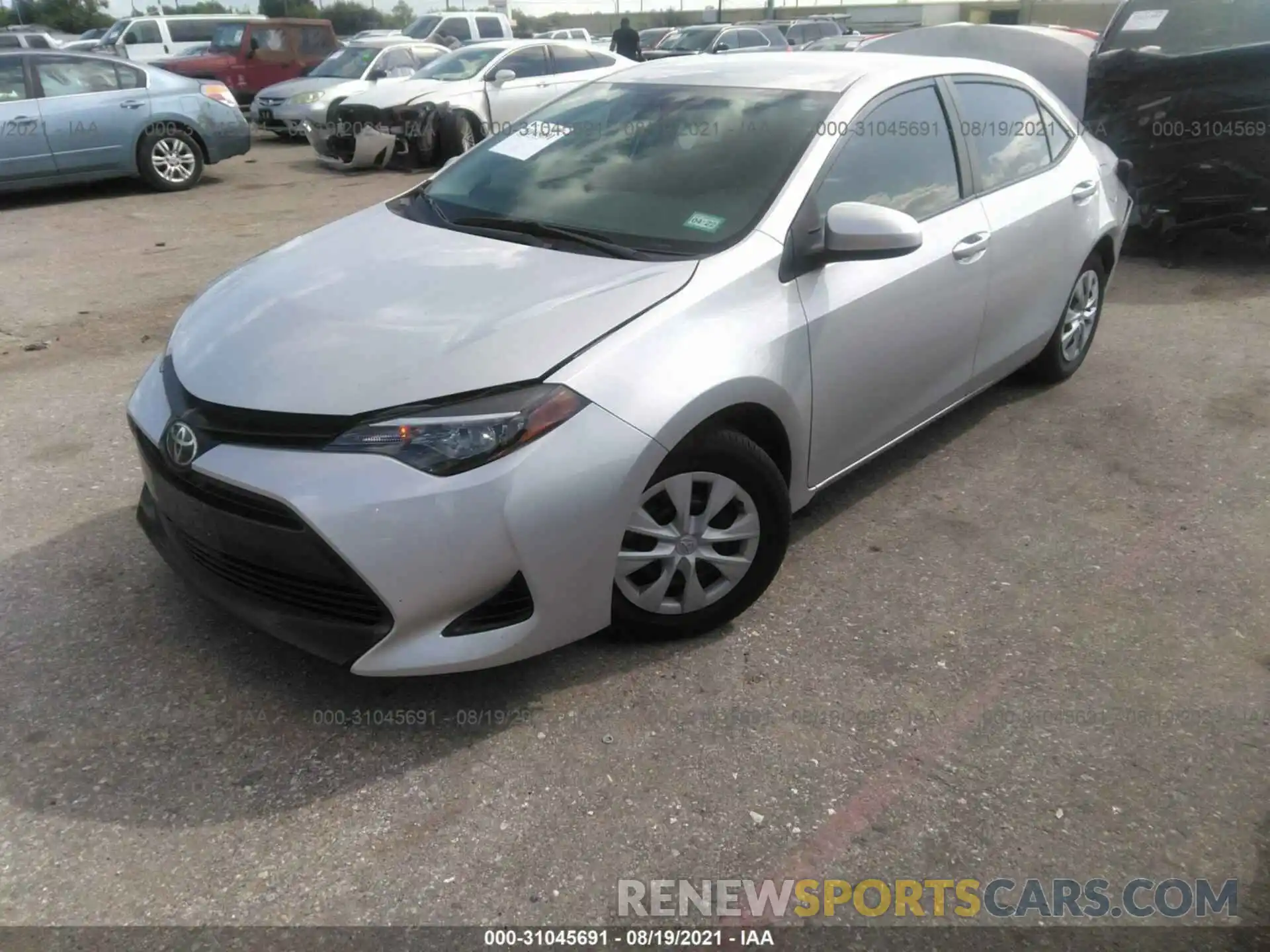 2 Photograph of a damaged car 5YFBURHE7KP886103 TOYOTA COROLLA 2019