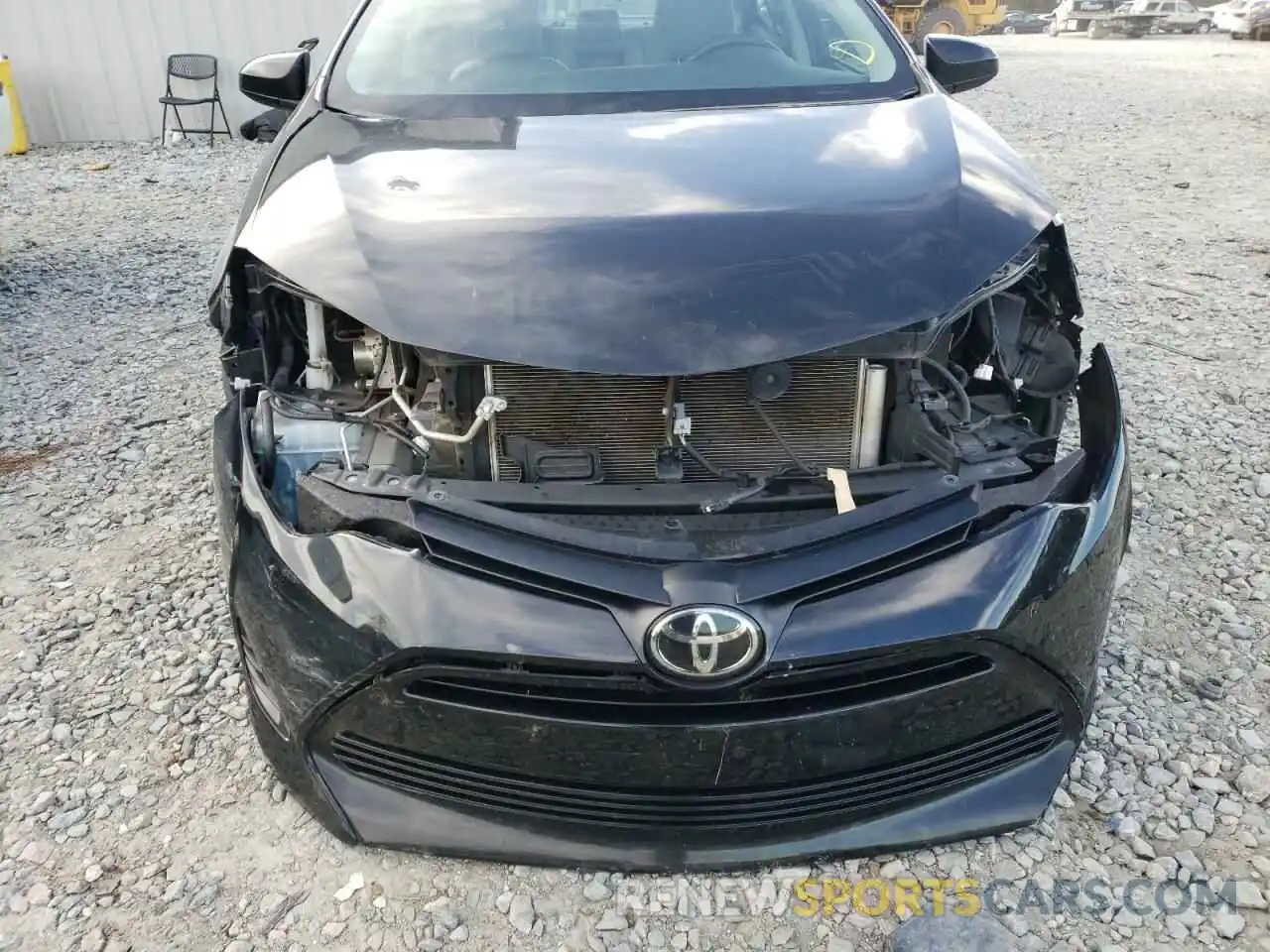 9 Photograph of a damaged car 5YFBURHE7KP886263 TOYOTA COROLLA 2019