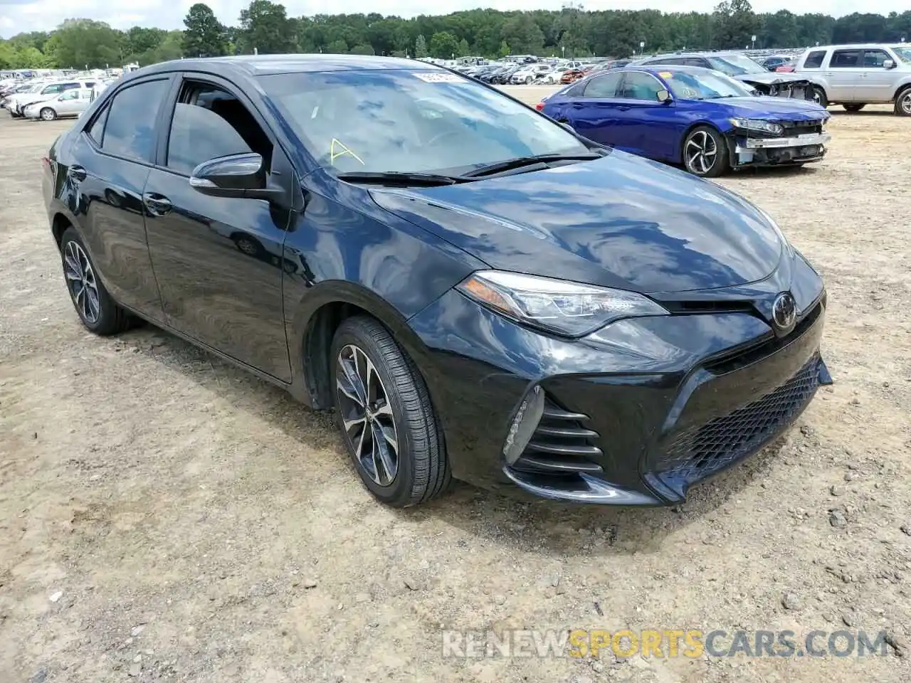 1 Photograph of a damaged car 5YFBURHE7KP886280 TOYOTA COROLLA 2019