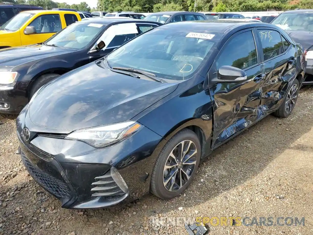 2 Photograph of a damaged car 5YFBURHE7KP886280 TOYOTA COROLLA 2019