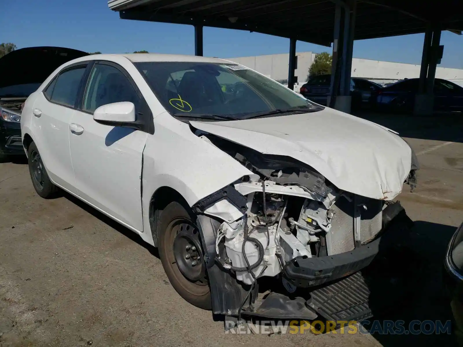 1 Photograph of a damaged car 5YFBURHE7KP886358 TOYOTA COROLLA 2019