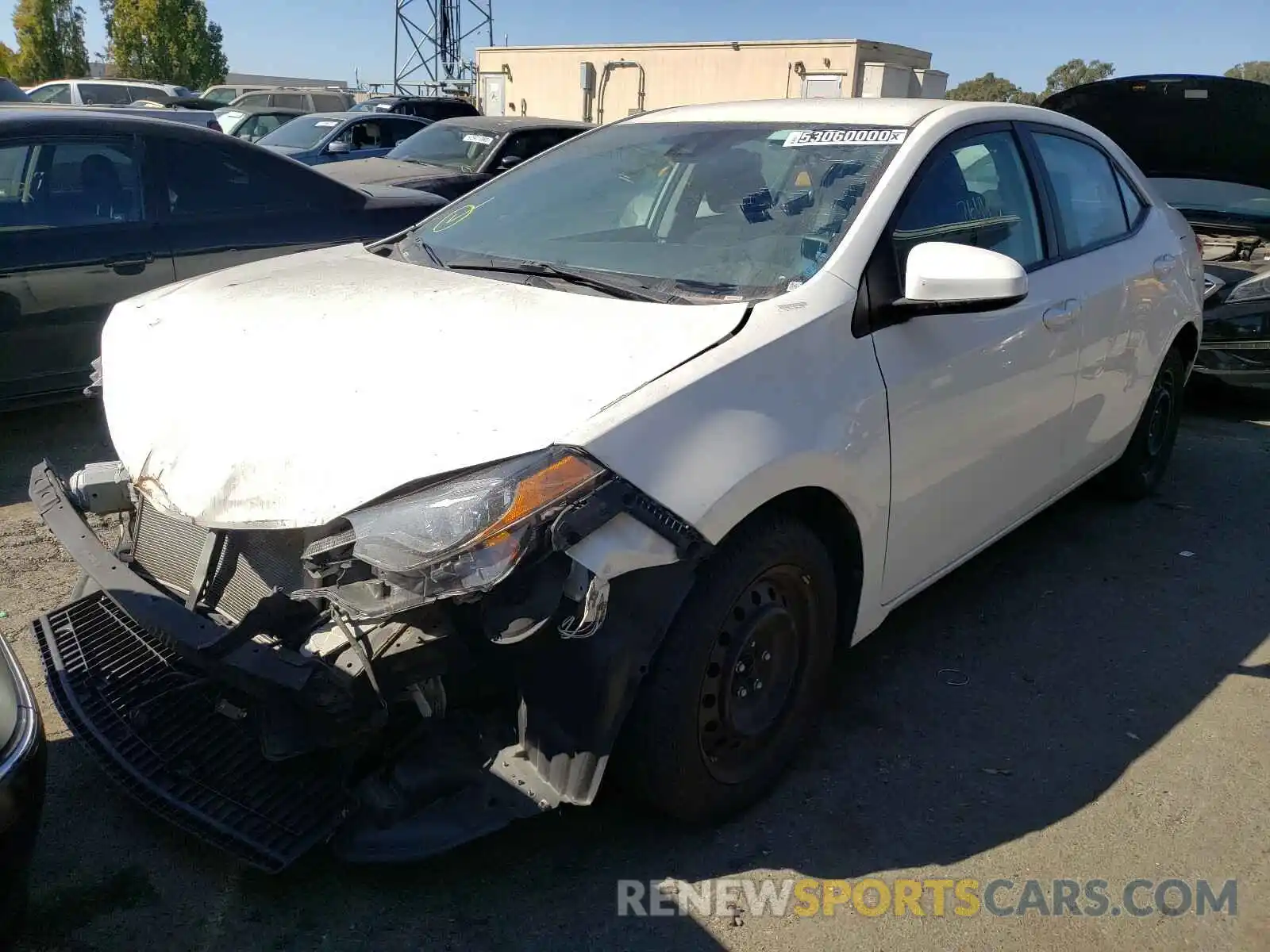 2 Photograph of a damaged car 5YFBURHE7KP886358 TOYOTA COROLLA 2019