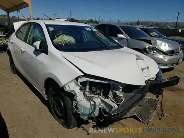 1 Photograph of a damaged car 5YFBURHE7KP886554 TOYOTA COROLLA 2019