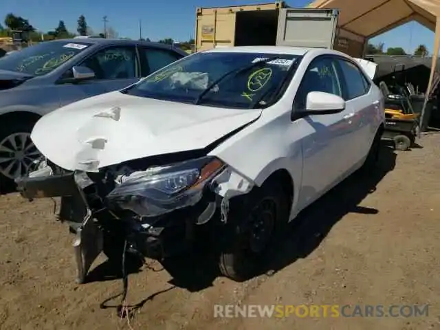 2 Photograph of a damaged car 5YFBURHE7KP886554 TOYOTA COROLLA 2019