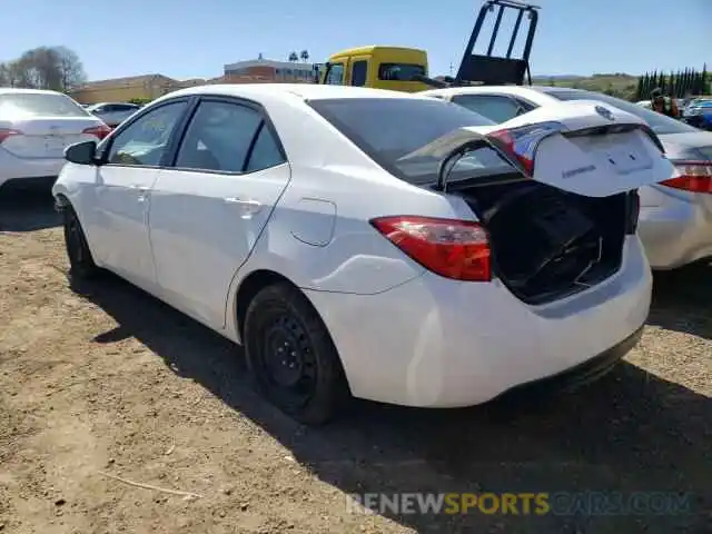 3 Photograph of a damaged car 5YFBURHE7KP886554 TOYOTA COROLLA 2019