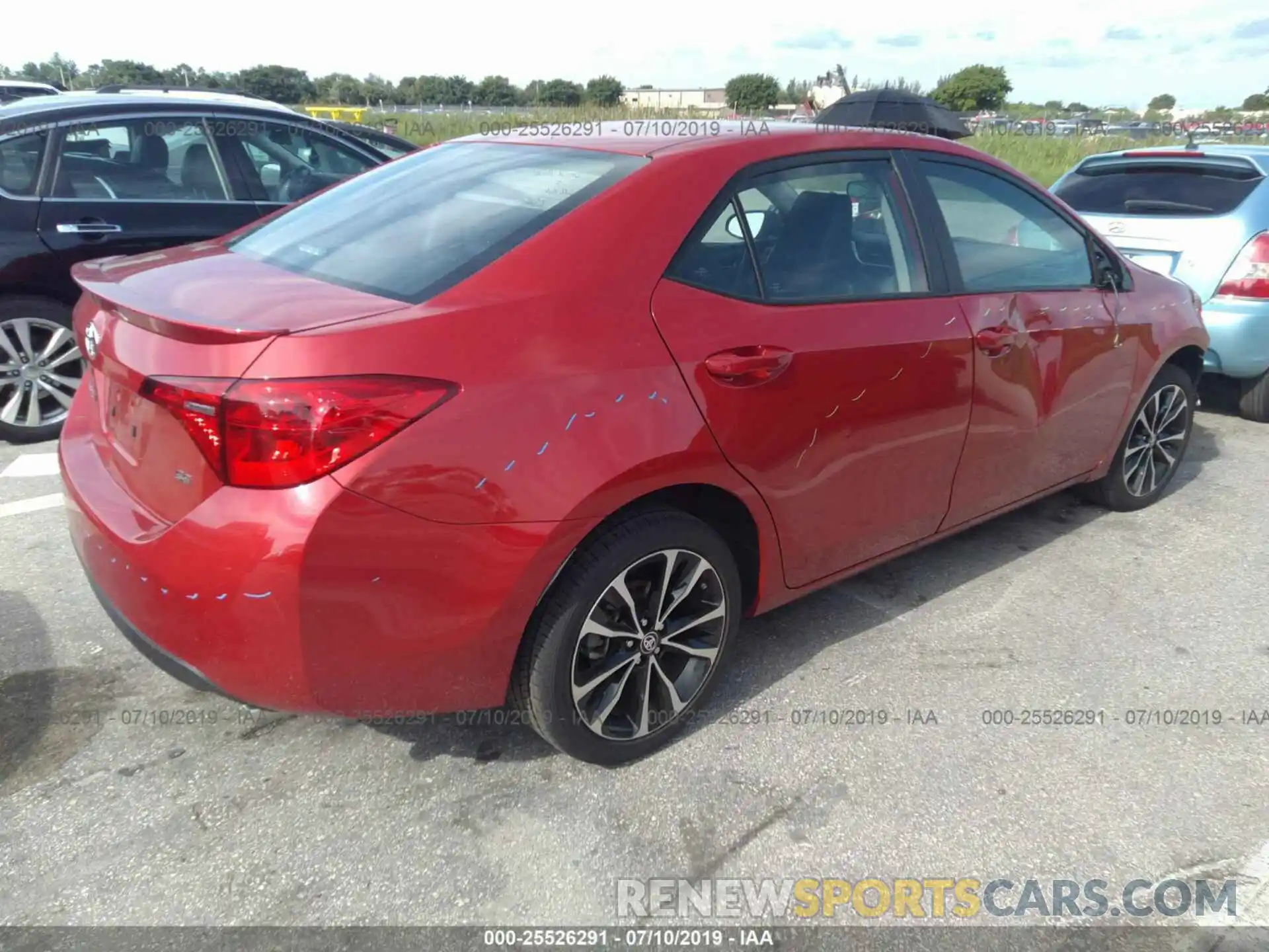 4 Photograph of a damaged car 5YFBURHE7KP886733 TOYOTA COROLLA 2019